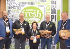 The Thomas Fresh team with their potatoes and exotic fruit.